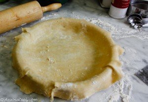 Apple Pie ~ unfold dough in dish